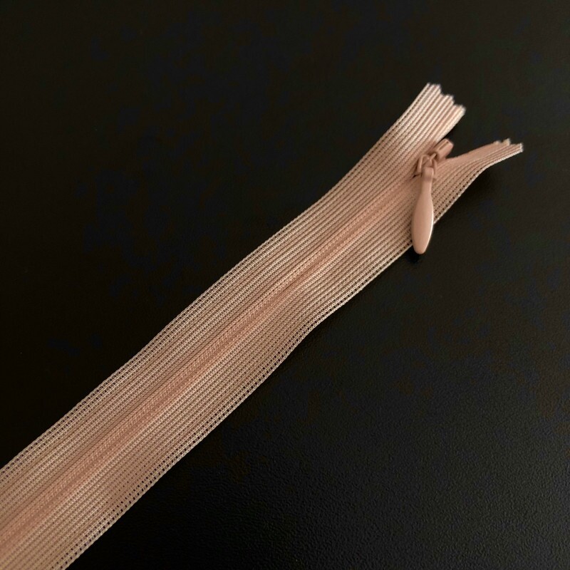 Zíper Invisível Fixo YKK - 20 cm 